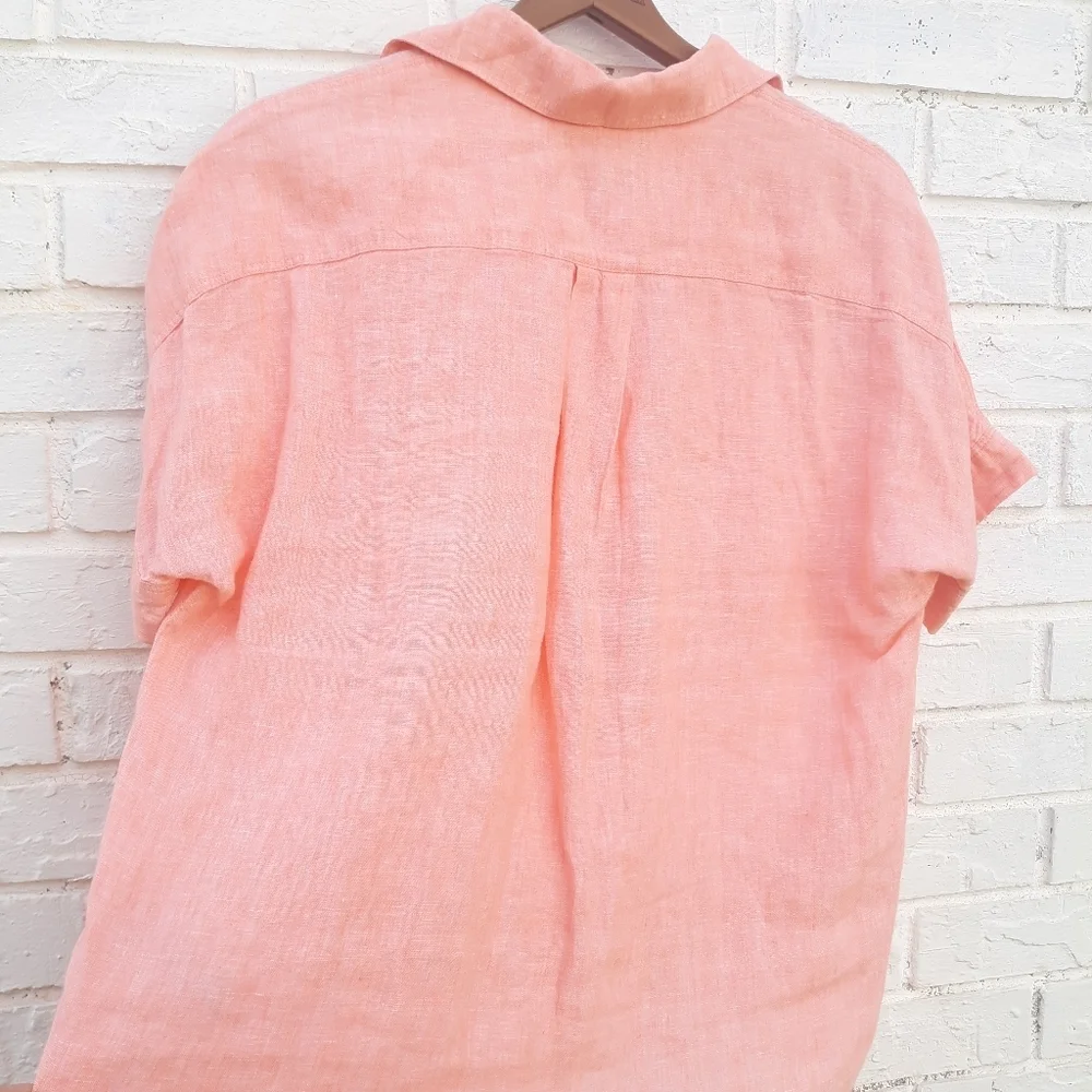 J. Crew Baird Mcnutt Irish Linen Popover Shirt